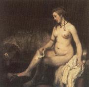 REMBRANDT Harmenszoon van Rijn Bathsheba Bathing with King David-s Letter oil painting reproduction